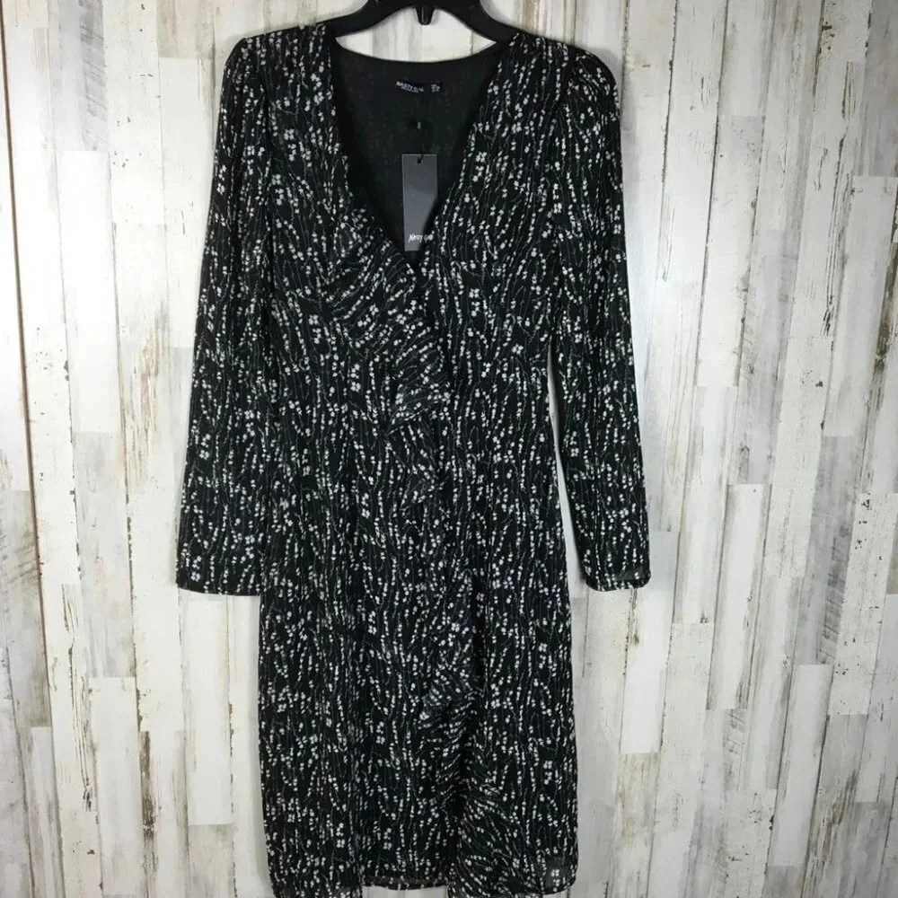 Nasty Gal Don’t Ruffle My Flowers Midi Dress NWT